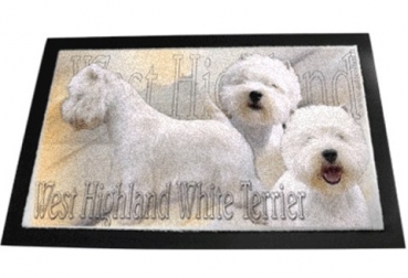 Designer Fussmatte West Highland White Terrier 1