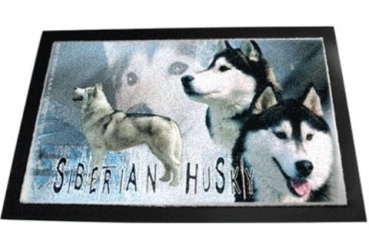 Designer Fussmatte Siberian Husky 1