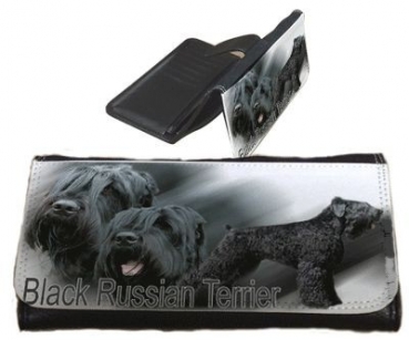 Frauen Geldbörse Brieftasche Schwarzer Russischer Terrier 1