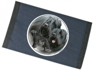 Männer Geldbörse Brieftasche Schwarzer Russischer Terrier 1