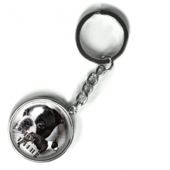 Metall Schlüsselanhänger Boston Terrier