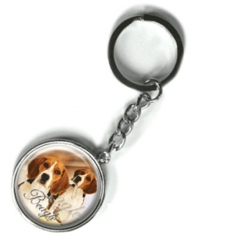 Metall Schlüsselanhänger Beagle