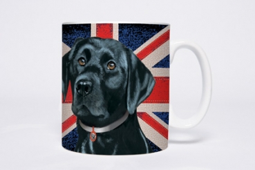 Tasse Motiv Labrador schwarz British