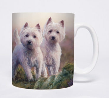 Tasse Motiv West Highland White Terrier Highland Heather