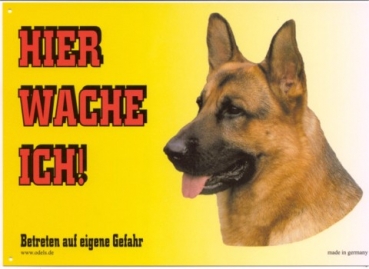 Warnschild Deutscher Schäferhund 2