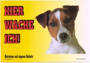 Warnschild Jack Russell Terrier