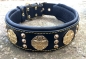 Preview: Maximus schwarz Molosser Halsband 6,5cm breit Fila Rottweiler Dogge Bulldog