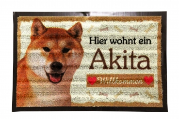 Fussmatte Akita Inu Fussabtreter