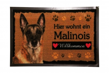 Fussmatte Malinois Malinoi Belgischer Schäferhund Fussabtreter