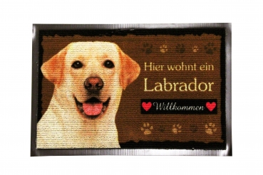 Fussmatte Labrador blond Fussabtreter