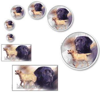 Aufkleber Labrador Retriever schwarz / black 3