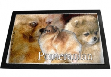 Designer Fussmatte Pomeranian Zwergspitz