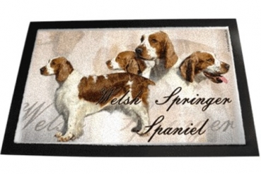 Designer Fussmatte Welsh Springer Spaniel