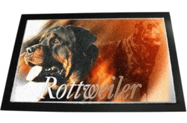 Designer Fussmatte Rottweiler 1