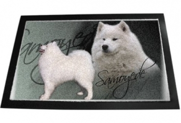 Designer Fussmatte Samojede 2 Samojedenspitz