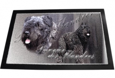 Designer Fussmatte Bouvier des Flandres 2 Flandrischer Treibhund