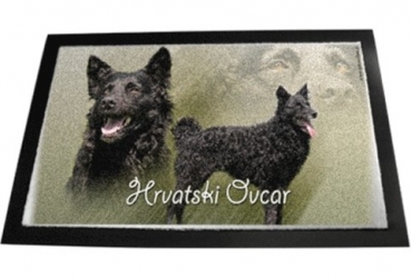 Designer Fussmatte Hrvatski Ovcar / Kroatischer Schäferhund