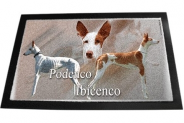 Designer Fussmatte Podenco Ibicenco / Balearen-Hund