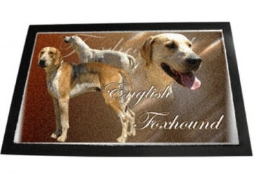 Designer Fussmatte English Foxhound