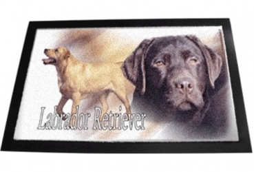 Designer Fussmatte Labrador Retriever chocolate / braun 4
