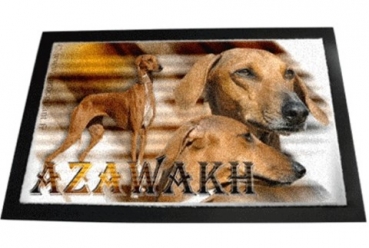 Designer Fussmatte Azawakh 1 Afrikanischer Windhund