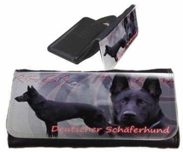 Frauen Geldbörse Brieftasche Deutscher Schäferhund 2 schwarz