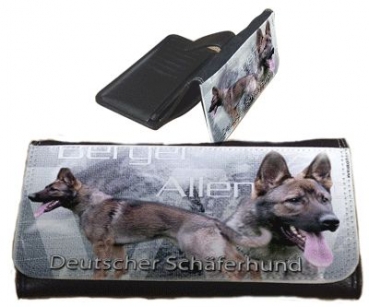 Frauen Geldbörse Brieftasche Deutscher Schäferhund 4 grau