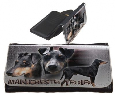 Frauen Geldbörse Brieftasche Manchester Terrier