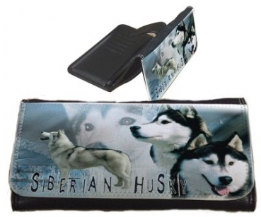 Frauen Geldbörse Brieftasche Siberian Husky 1