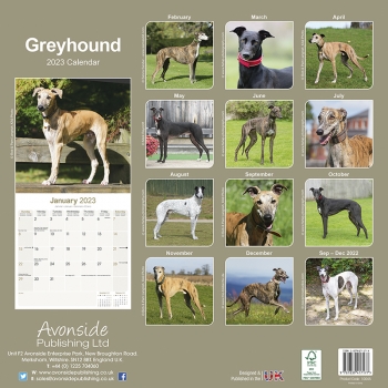 Kalender 2023 Greyhound Windhund