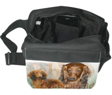 Gürteltasche / Bauchtasche Langhaar Dackel Dachshund Teckel