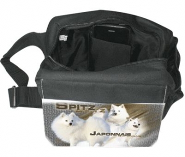 Gürteltasche / Bauchtasche Spitz japonnais / weisser Spitz