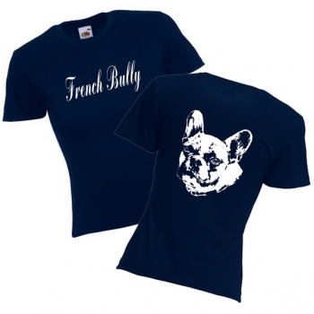 Girlie T-Shirt Motiv Französische Bulldogge 2