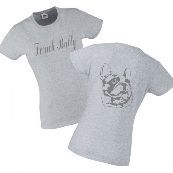 Girlie T-Shirt Motiv Französische Bulldogge 3