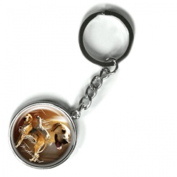 Metall Schlüsselanhänger English Foxhound