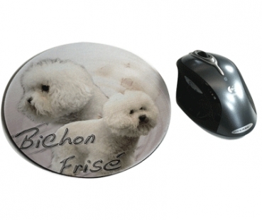 Mousepad Bichon Frise / Gelockter Bichon