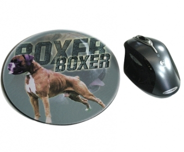 Mousepad Deutscher Boxer Hund 3 gelb