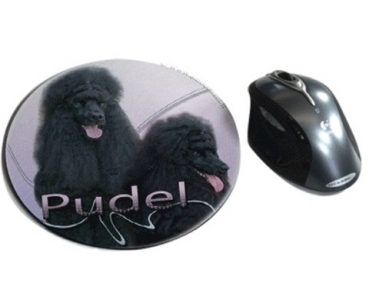 Mousepad Pudel 1 schwarz