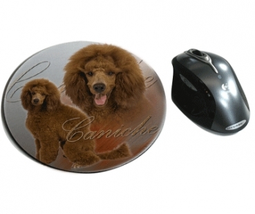 Mousepad Pudel 5 rot