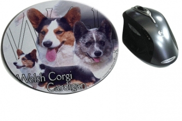 Mousepad Welsh Corgi Cardigan