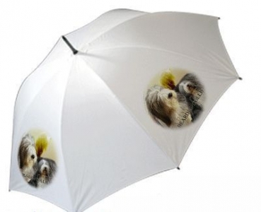 Regenschirm Motiv Bearded Collie 2