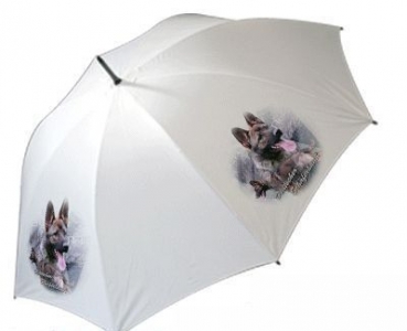 Regenschirm Motiv Deutscher Schäferhund 4 grau