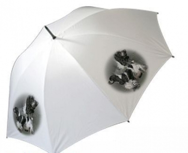 Regenschirm Motiv Englisch Cocker Spaniel schwarz-weiss