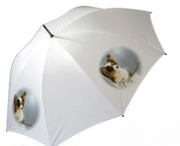 Regenschirm Motiv Papillon Hund