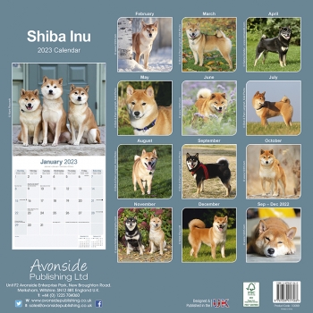 Kalender 2023 Shiba Inu