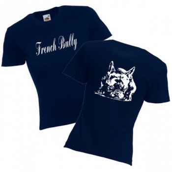 Girlie T-Shirt Motiv Französische Bulldogge 1