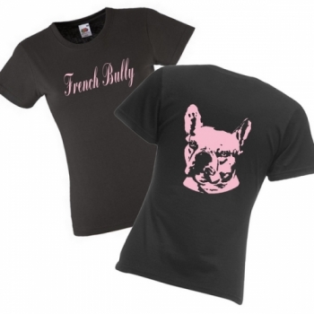 Girlie T-Shirt Motiv Französische Bulldogge 5