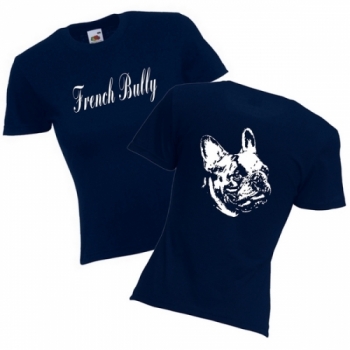 Girlie T-Shirt Motiv Französische Bulldogge 6