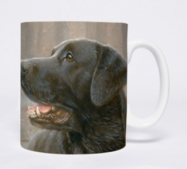 Tasse Motiv Labrador schwarz Faithful Companion