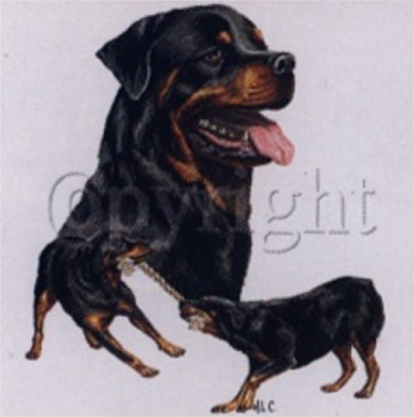 Motiv Rottweiler 3er Gruppe